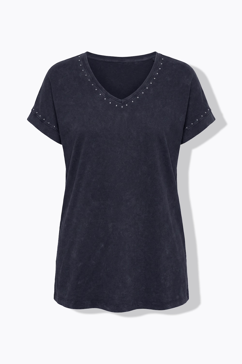 Stora storlekar T-shirt, Dam, svart, storlek: 58, Bomull, Angel of Style