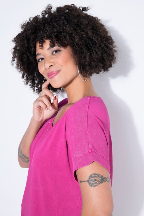 T-shirt, comfort fit, sierstuds