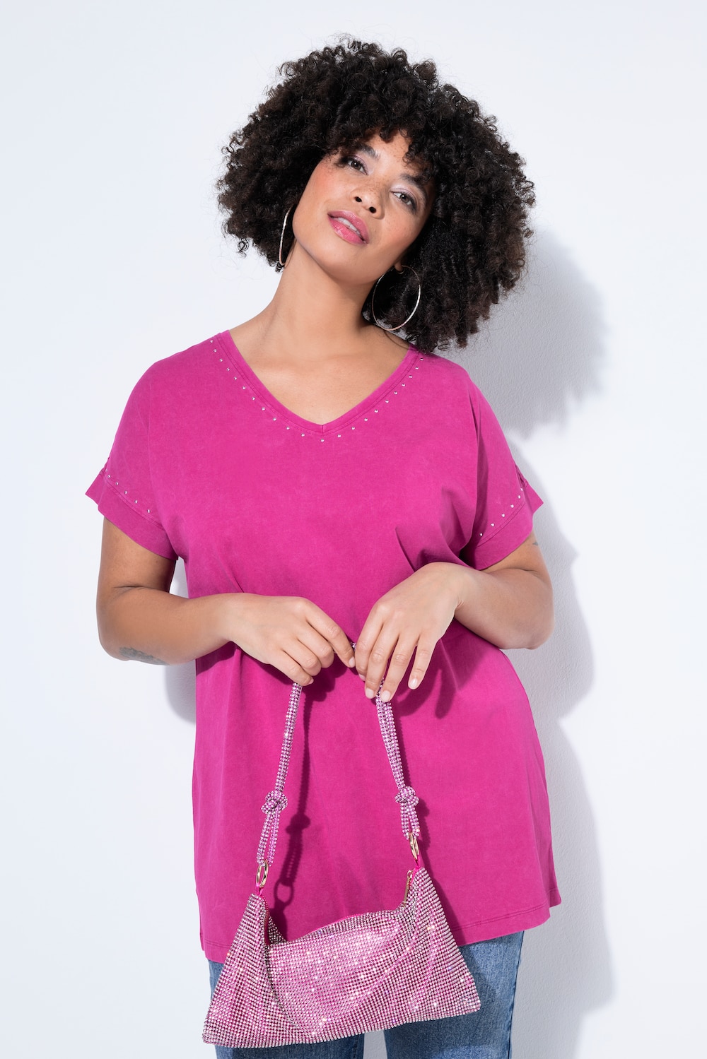 T-shirt, comfort fit, sierstuds