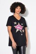 Comfort fit lip pattern rhinestone T-shirt