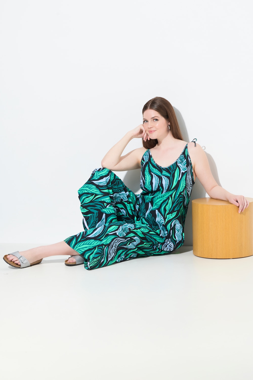 Jersey-Jumpsuit, Dschungel, Binde-Träger, Biobaumwolle