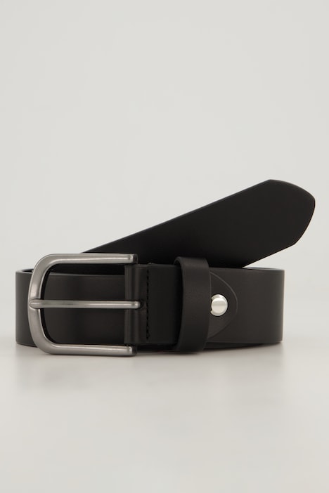 Belt, Leather Look, Metal Buckle, 4cm Wide, up to Size 170cm