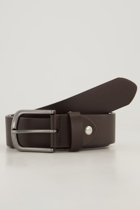 Belt, Leather Look, Metal Buckle, 4cm Wide, up to Size 170cm