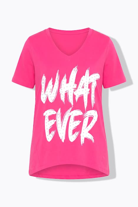 T-Shirt, A-Linie, Schriftzug mit Ziernieten