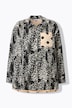 Blusa, oversized, muselina, mezcla de estampados
