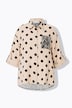 Blusa, oversized, muselina, mezcla de estampados
