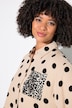 Blusa, oversized, muselina, mezcla de estampados