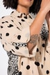 Blusa, oversized, muselina, mezcla de estampados