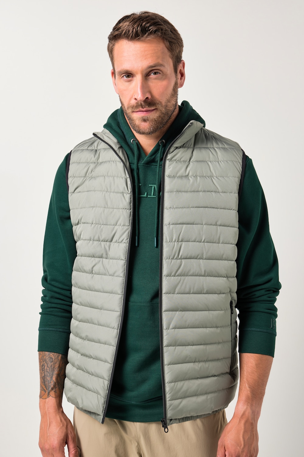 JAY-PI Leichtstepp-Weste, Bauchfit, Outdoor, bis 8 XL
