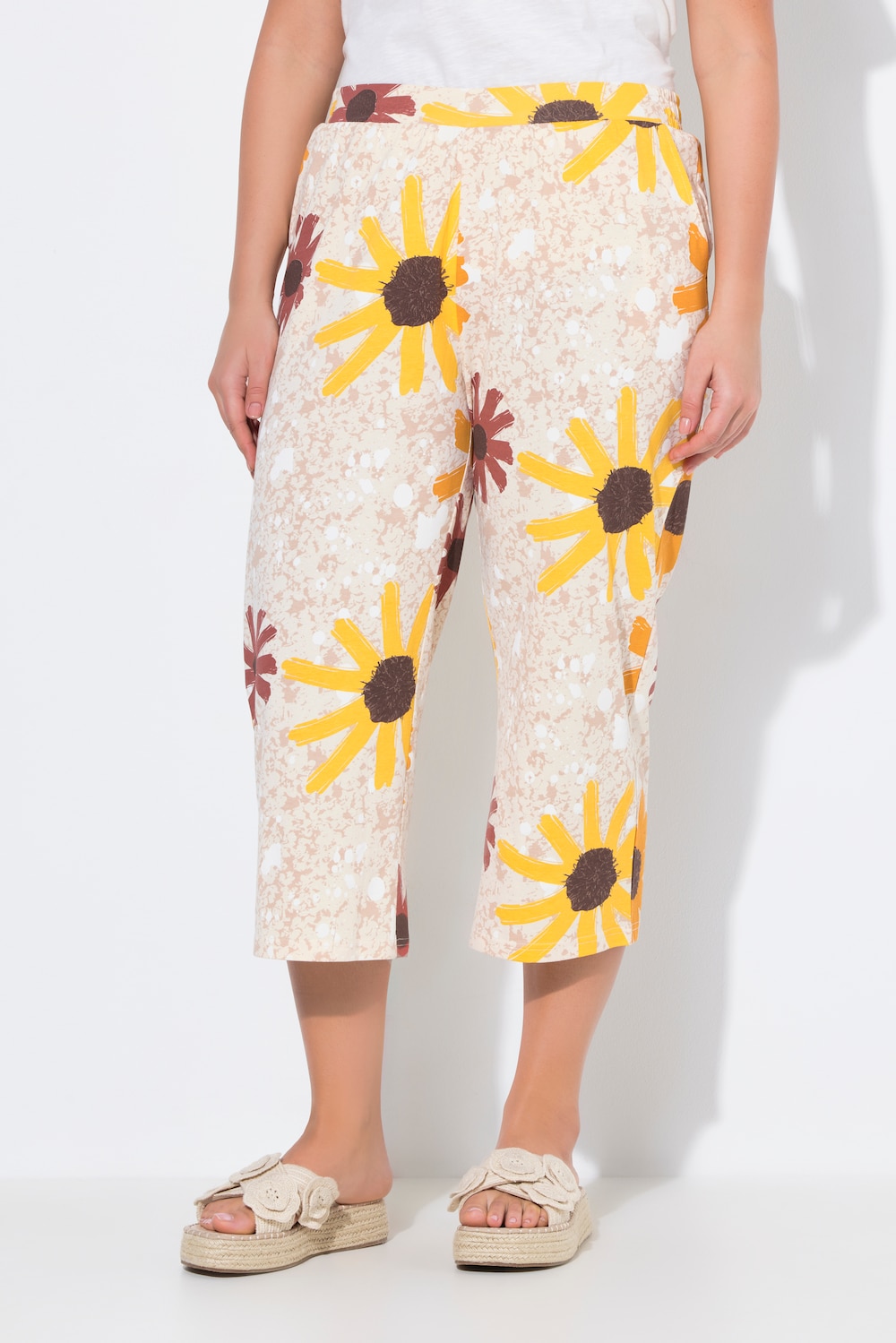 Große Größen Jersey-Culotte, Damen, orange, Größe: 42/44, Baumwolle, Ulla Popken