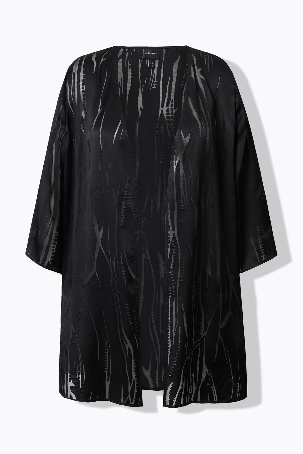 Stora storlekar Easy Going-jacka, Dam, svart, storlek: 54/56, Viskos/Polyester, Ulla Popken