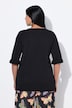 Pull en maille, encolure en V, manches courtes avec ruchés