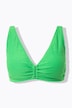 Bikini-Top, Frottee-Streifen, Zierring, Softcups