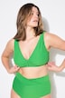 Bikini-Top, Frottee-Streifen, Zierring, Softcups