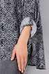 Overhemdblouse, slangenpatroon, overhemdkraag, lange mouwen