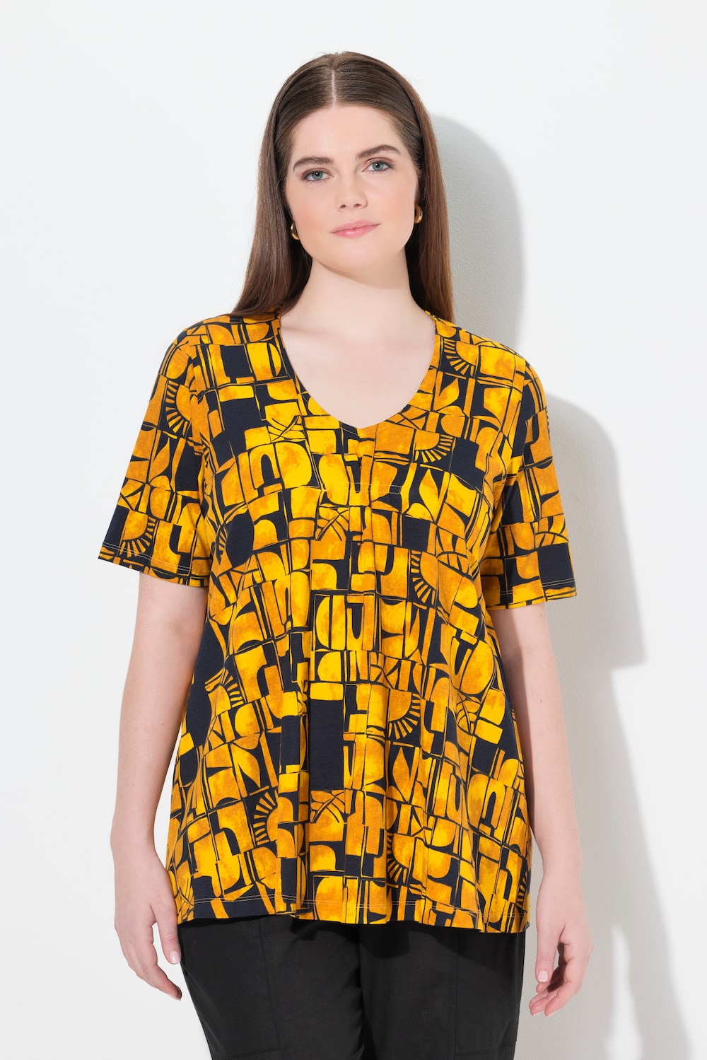 Große Größen T-Shirt, Damen, blau, Größe: 54/56, Baumwolle, Ulla Popken