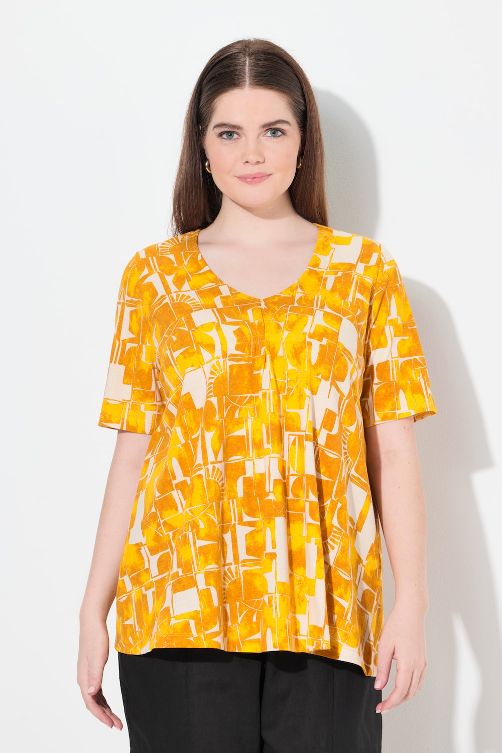 Große Größen T-Shirt, Damen, orange, Größe: 58/60, Baumwolle, Ulla Popken