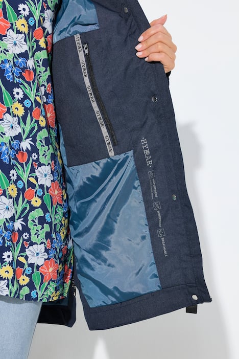 HYPRAR Funktionsjacke, wasserdicht, A-Linie, Kapuze