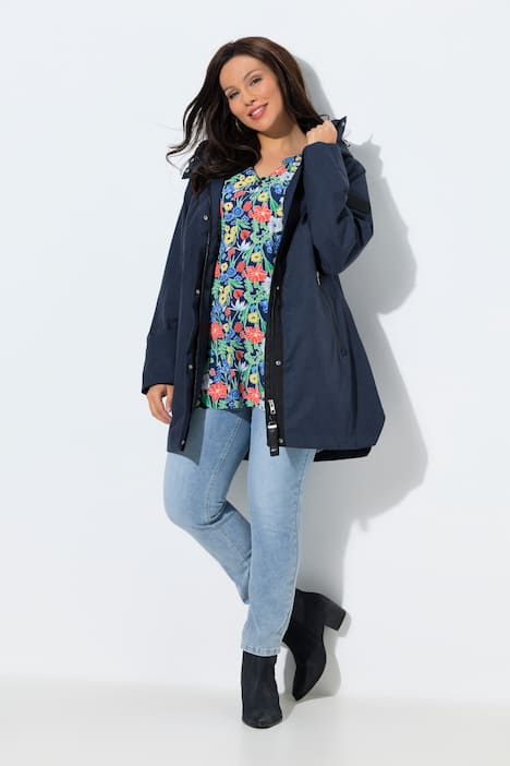 HYPRAR Funktionsjacke, wasserdicht, A-Linie, Kapuze