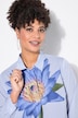 Blouse, Loose Fit, strepen,bloemenmotief