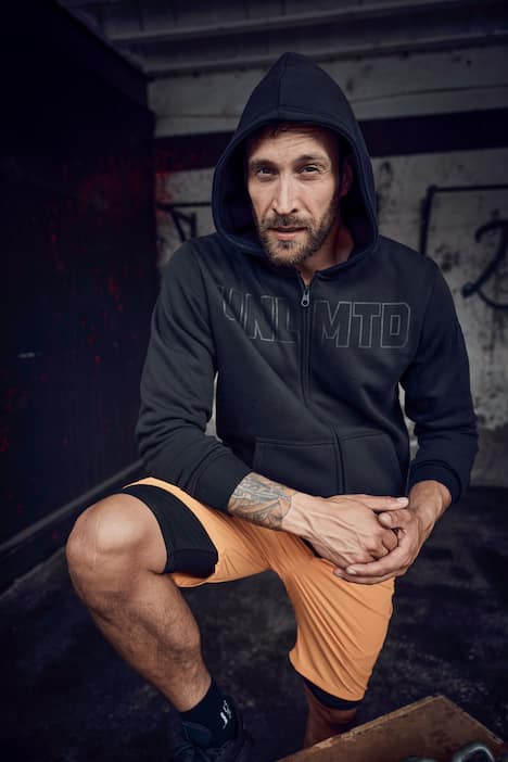 JAY-PI trainingsjack, fitness, sweatstof, capuchon, tot 7XL