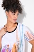 T-shirt, A-form, glitrende similisten