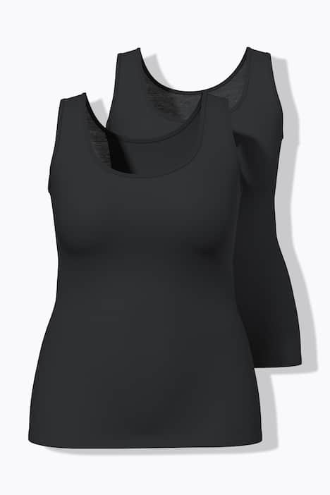 Tanktops, 2er-Pack, Rundhalsausschnitt, ärmellos