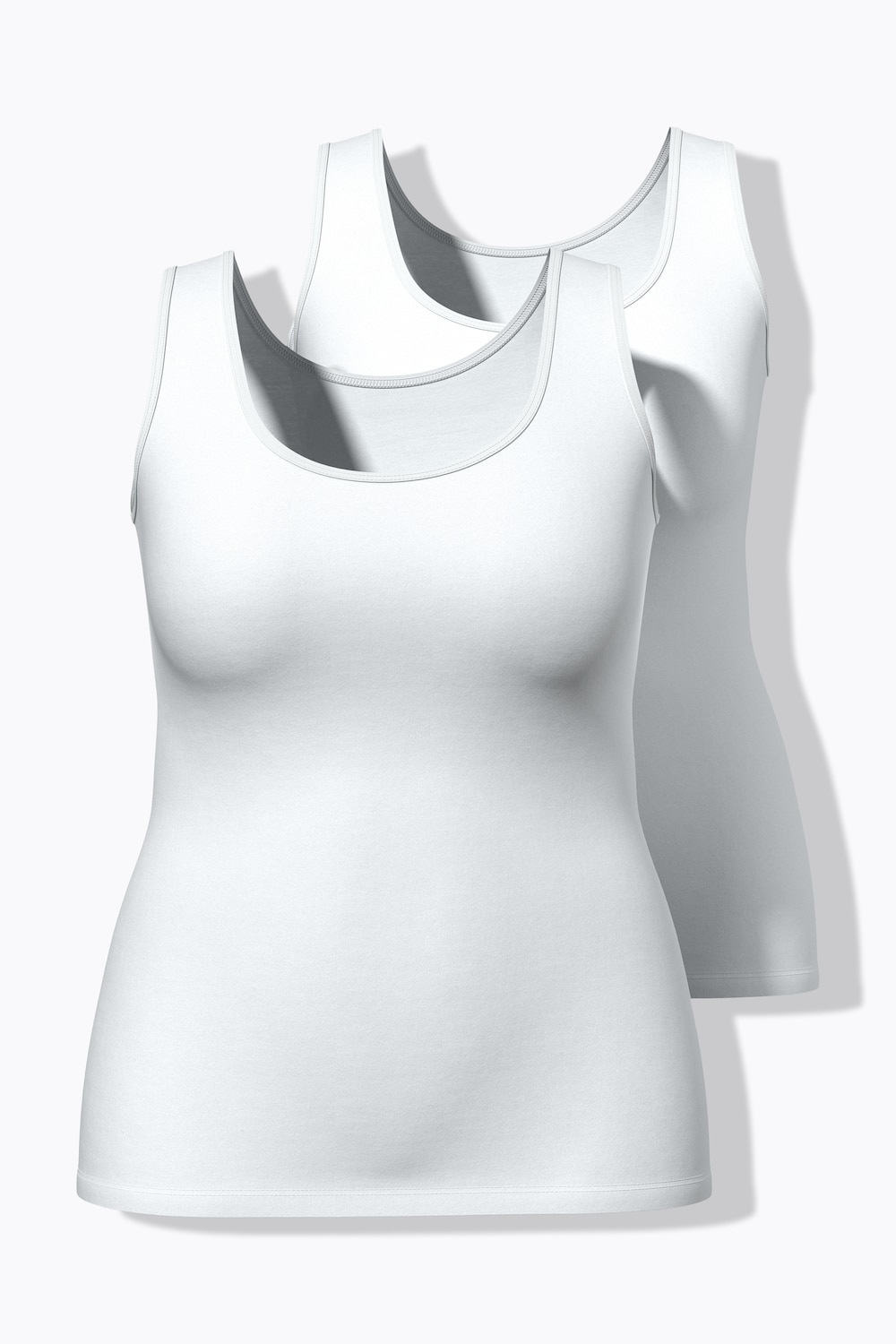 Tanktops, set van 2, ronde hals, mouwloos