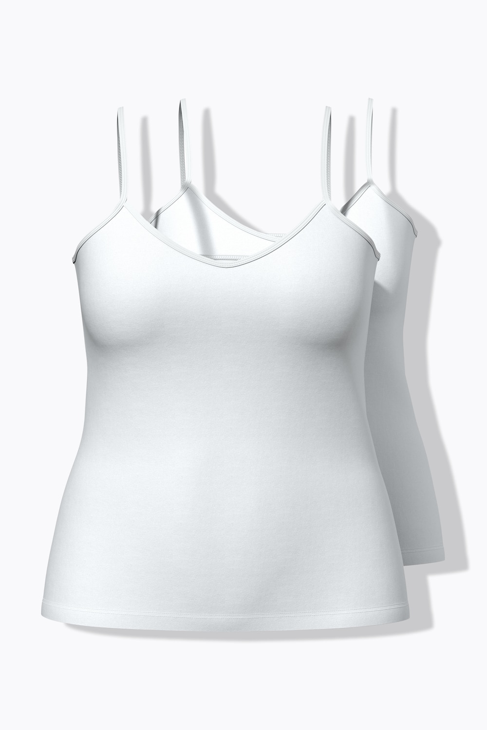 Tops, 2er-Pack, Rundhals, Spaghettiträger