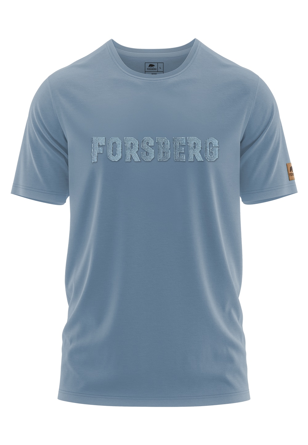 T-Shirt mit Denim Schriftzug