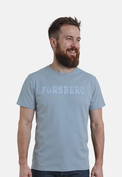 T-Shirt mit Denim Schriftzug