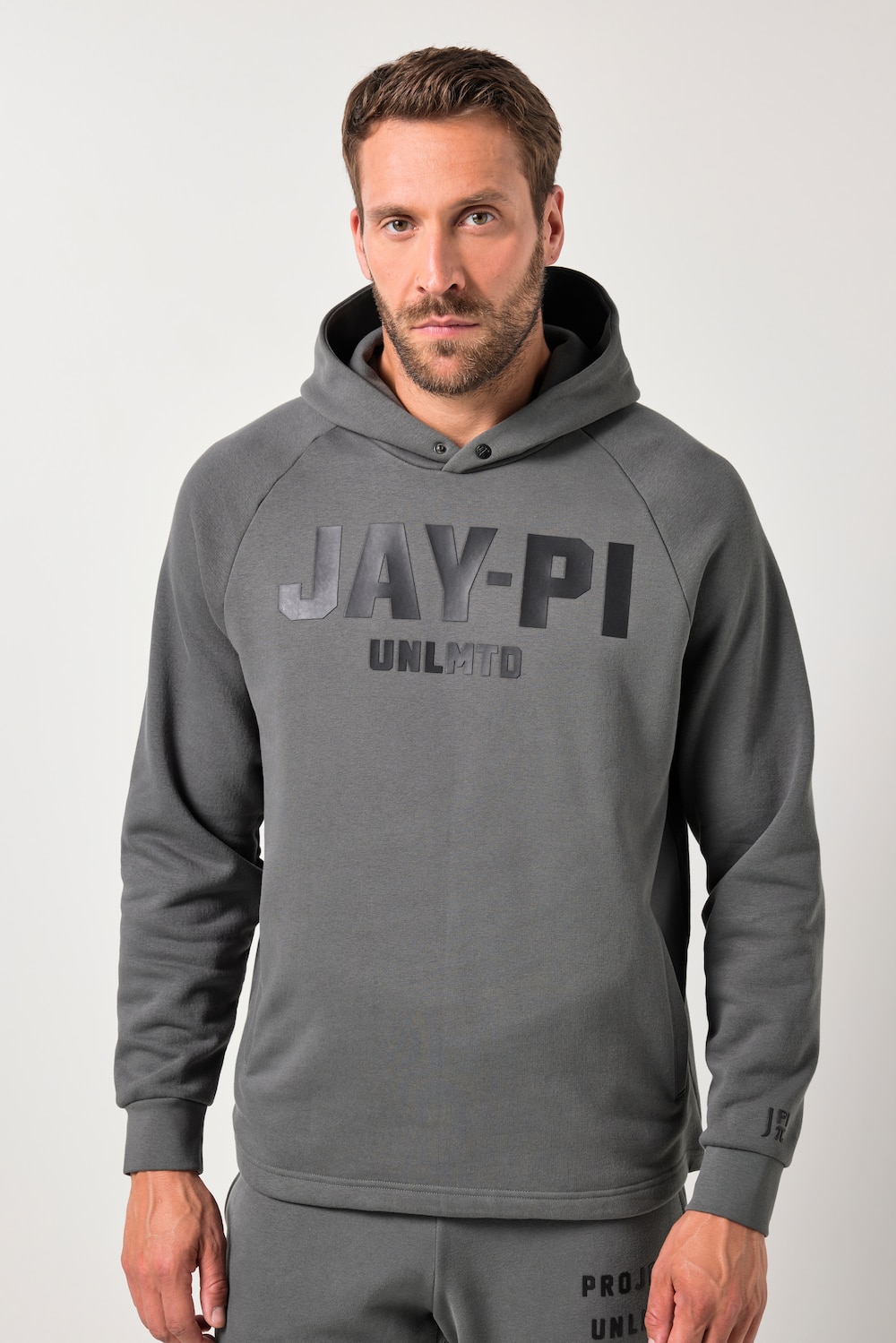 JAY-PI hettegenser magepassform, fitness, genser, hette, opptil 7 XL