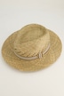 Chapeau en paille tressée
