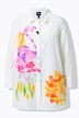 Bluse, Flamingos, A-Linie, Hemdkragen, Langarm