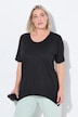 Quick Drying Pointed Hem Stretch Fit Tee
