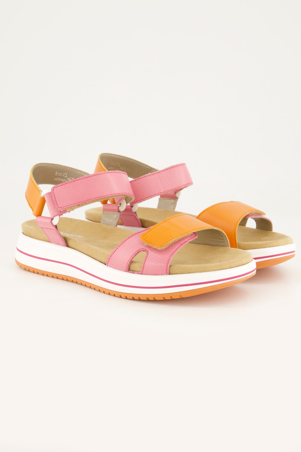 Leder-Sandalen, Damen, rosa, Größe: 38, Sonstige/Leder, Ulla Popken