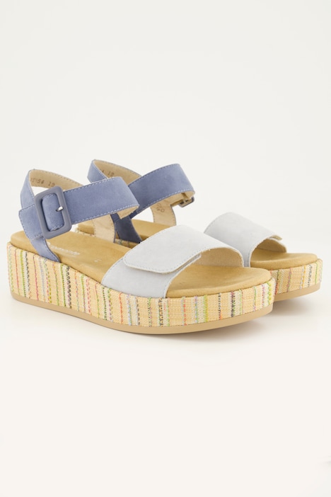 Leren plateau-sandalen, Remont x x Elizabeth Hurley, wijdte F 1/2