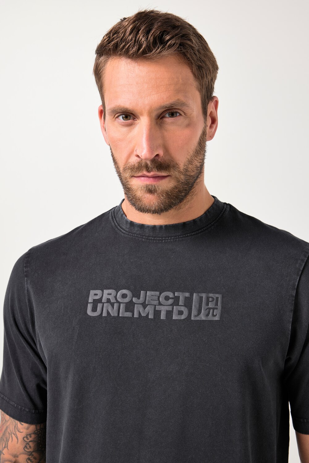 Stora storlekar T-shirt FLEXNAMIC®, Her, svart, storlek: L, Bomull, JAY-PI