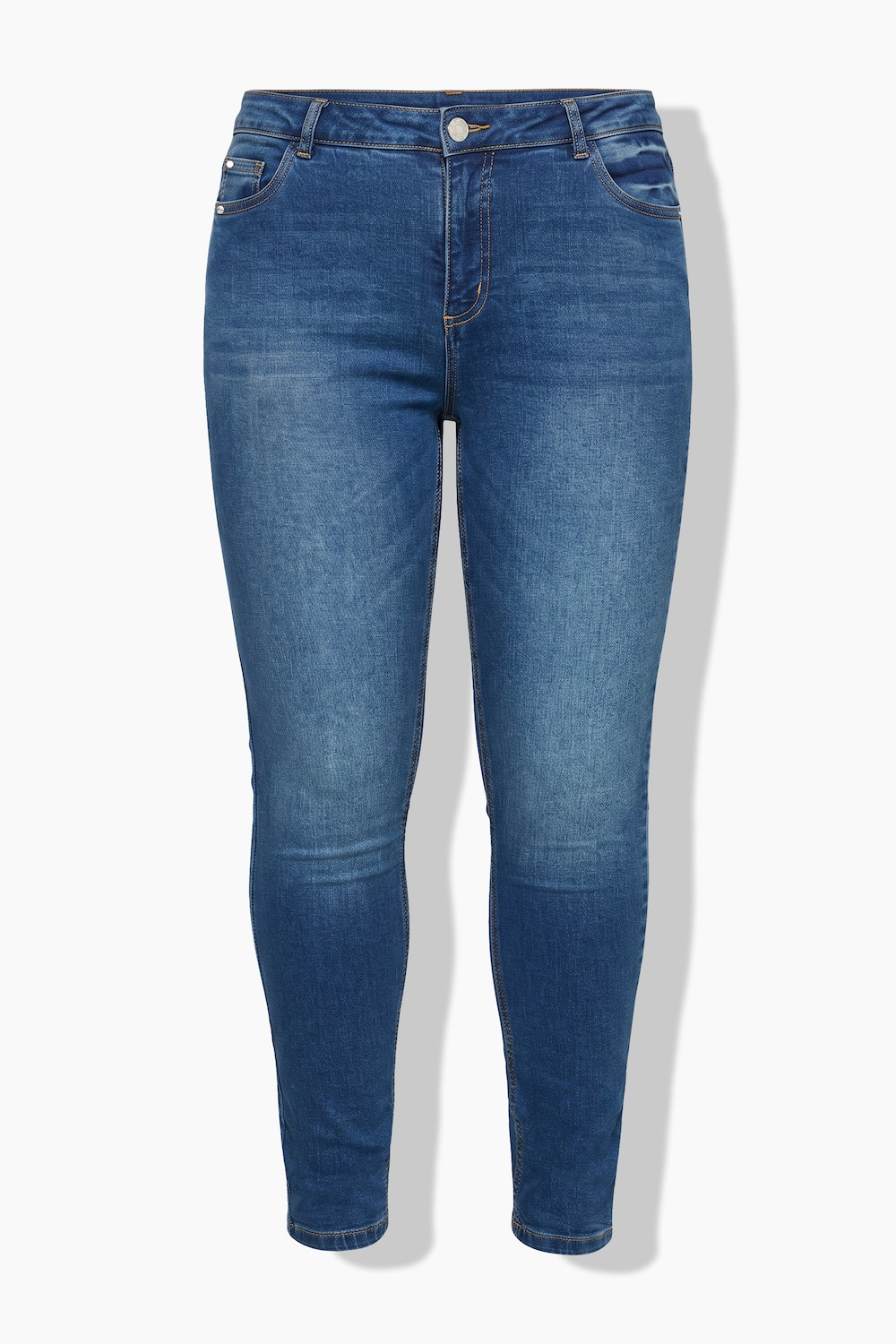 Stora storlekar Skinny-jeans, Dam, blå, storlek: 58, Bomull, Studio Untold