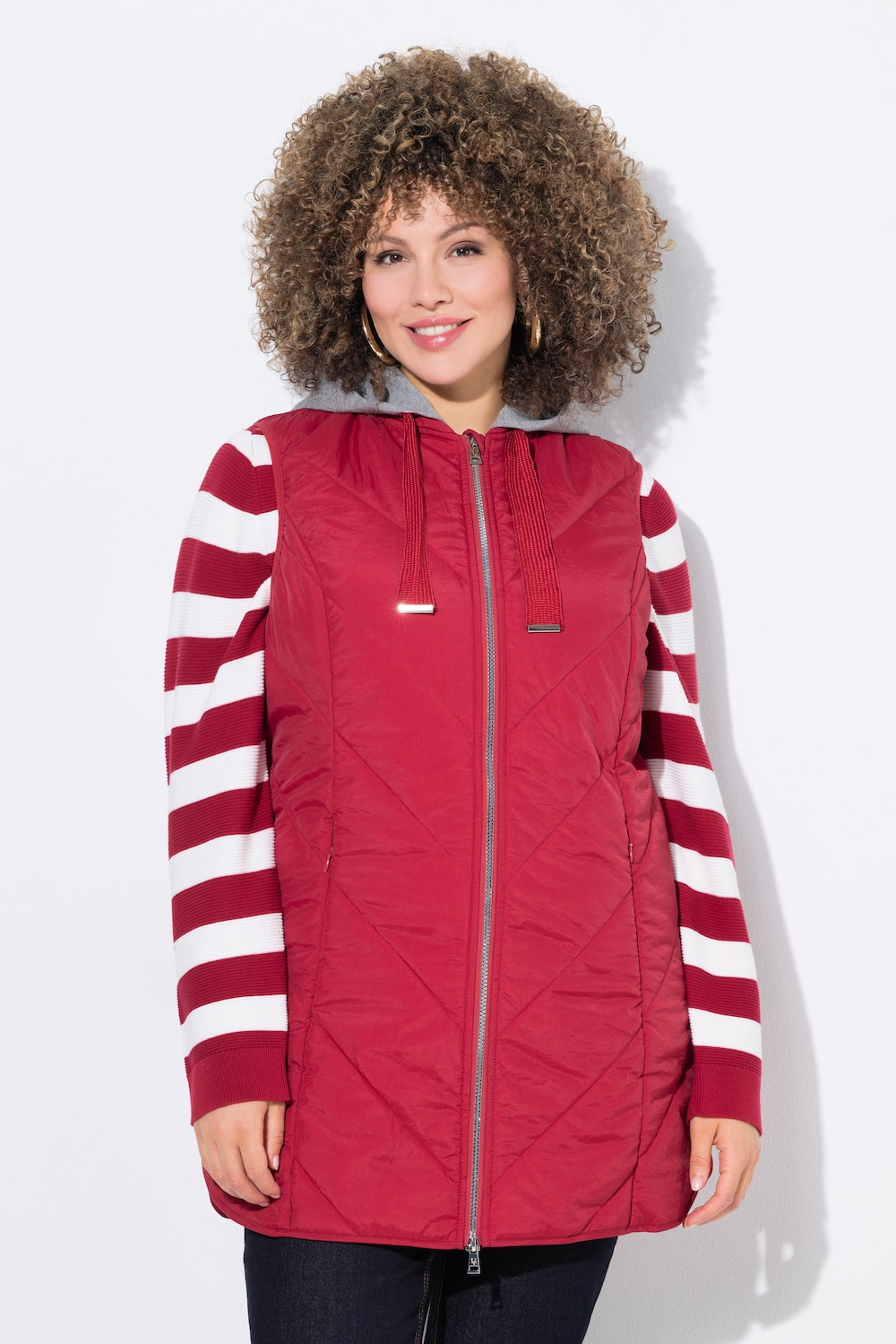 Große Größen HYPRAR Funktions-Steppweste, Damen, rot, Größe: 54/56, Polyester/Synthetische Fasern, Ulla Popken