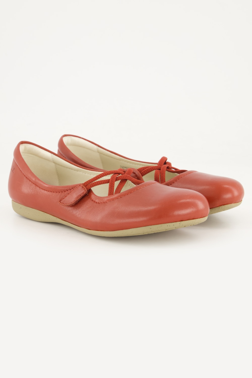 Leder-Ballerinas, Damen, rot, Größe: 39, Leder, Ulla Popken