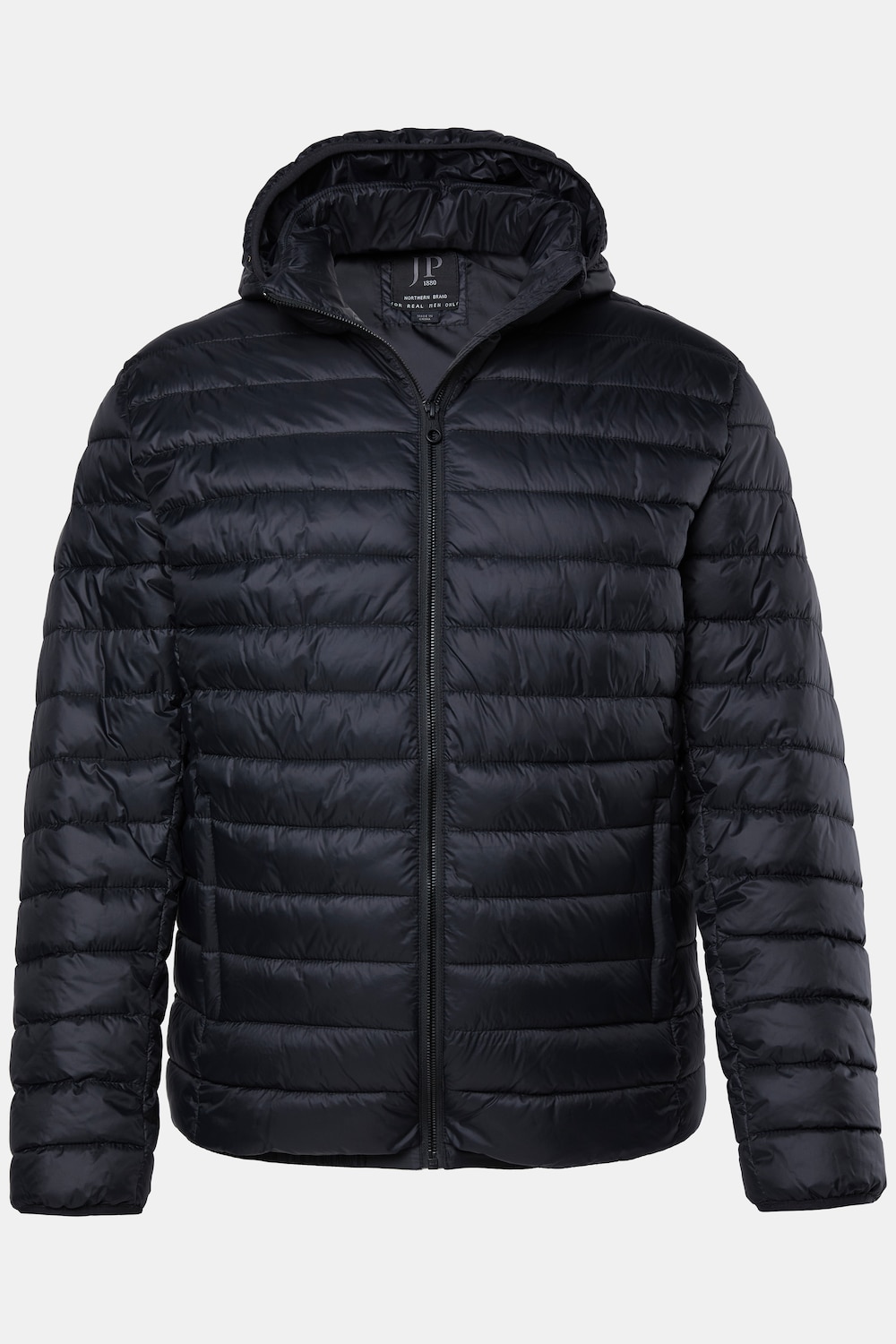 JAY-PI Leichtstepp-Jacke, Bauchfit, Kapuze, bis 7 XL