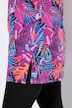 Colorful Tropical Print Knit  Short Sleeve Cotton Tunic