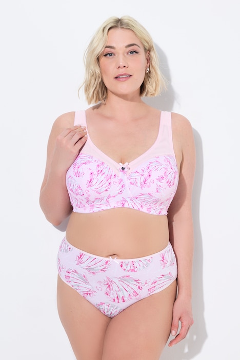 Seashell Print Relief Bra