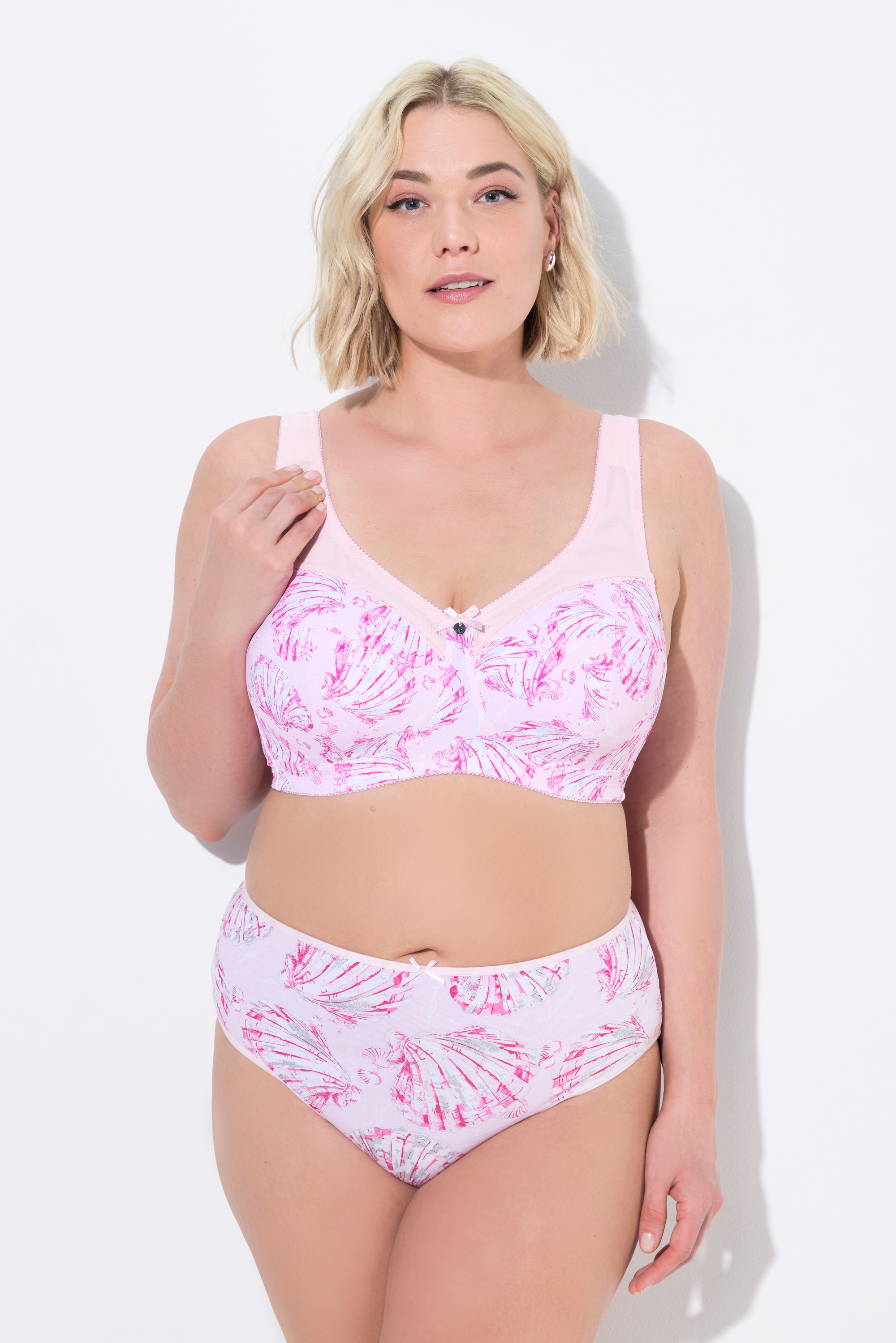 Ulla Popken Damen große Größen Entlastungs BH bügellos Muscheln Cup C F 839647