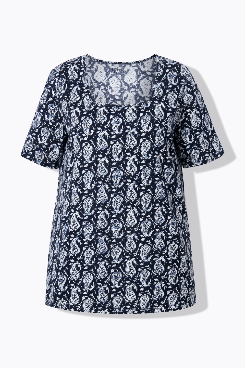 Stora storlekar T-shirt, Dam, blå, storlek: 66/68, Bomull, Ulla Popken