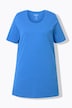 Round Neck Short Sleeve  A-Line Knit Tunic