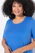 Round Neck Short Sleeve  A-Line Knit Tunic
