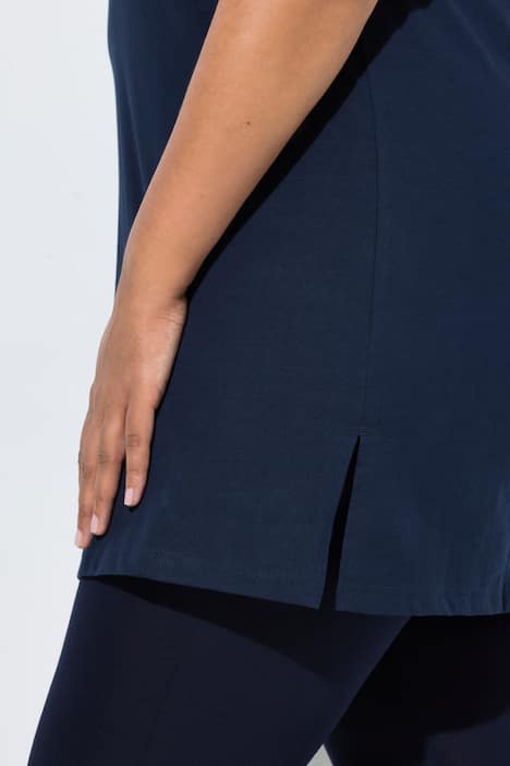 Longshirt, A-Linie, Rundhalsausschnitt, Halbarm