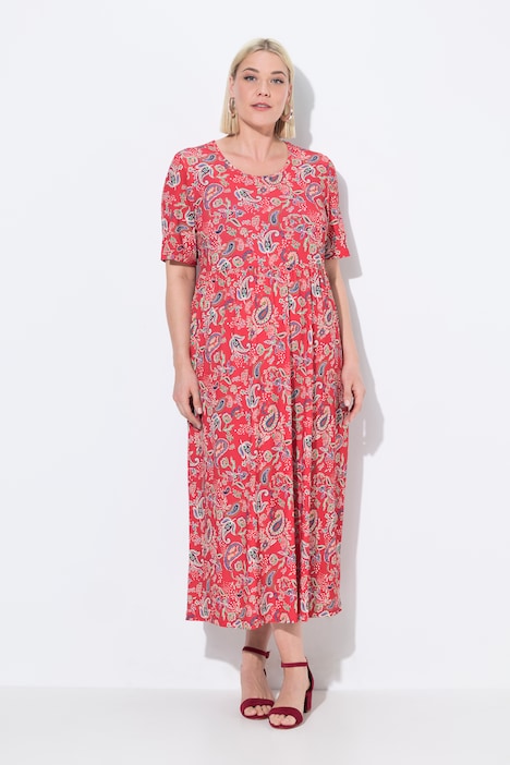 Matte Jersey Paisley A-Line Pocket Dress